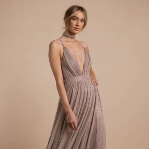 Tobi Stay A Minute Mauve Dress